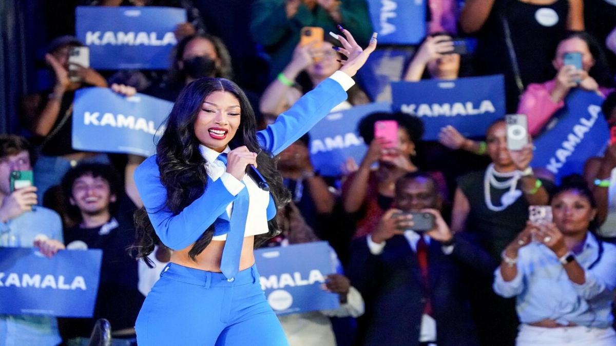 Megan Thee Stallion at Kamala Harris rally